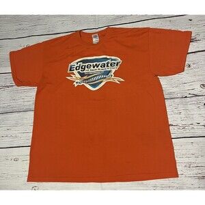 Edgewater Racing Race Place In Cincinnati XL Orange Rare HTF T Shirt